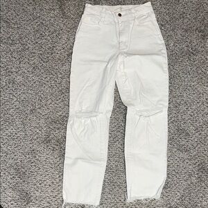 White Distressed Jeans